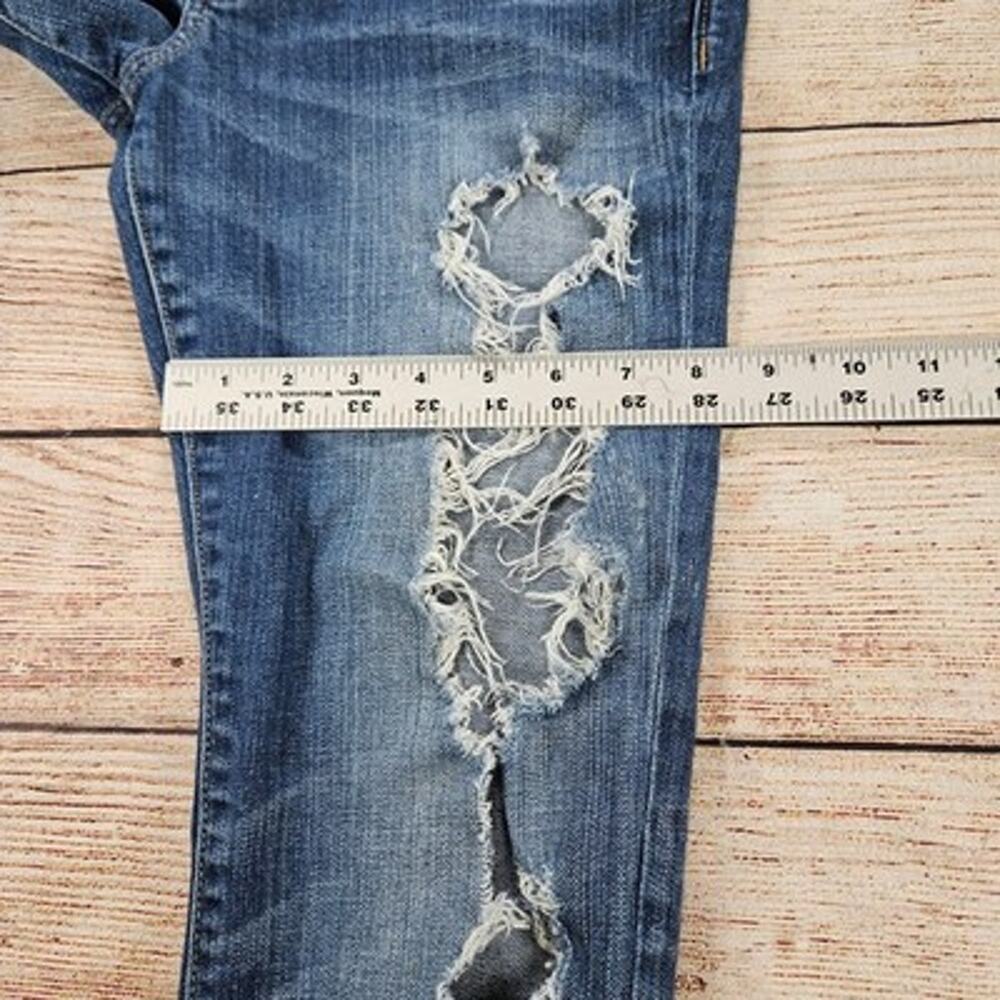 Abercrombie & Fitch Women's Jeans Blue W27 L29 Distressed Stretch Skinny - Picture 3 of 7
